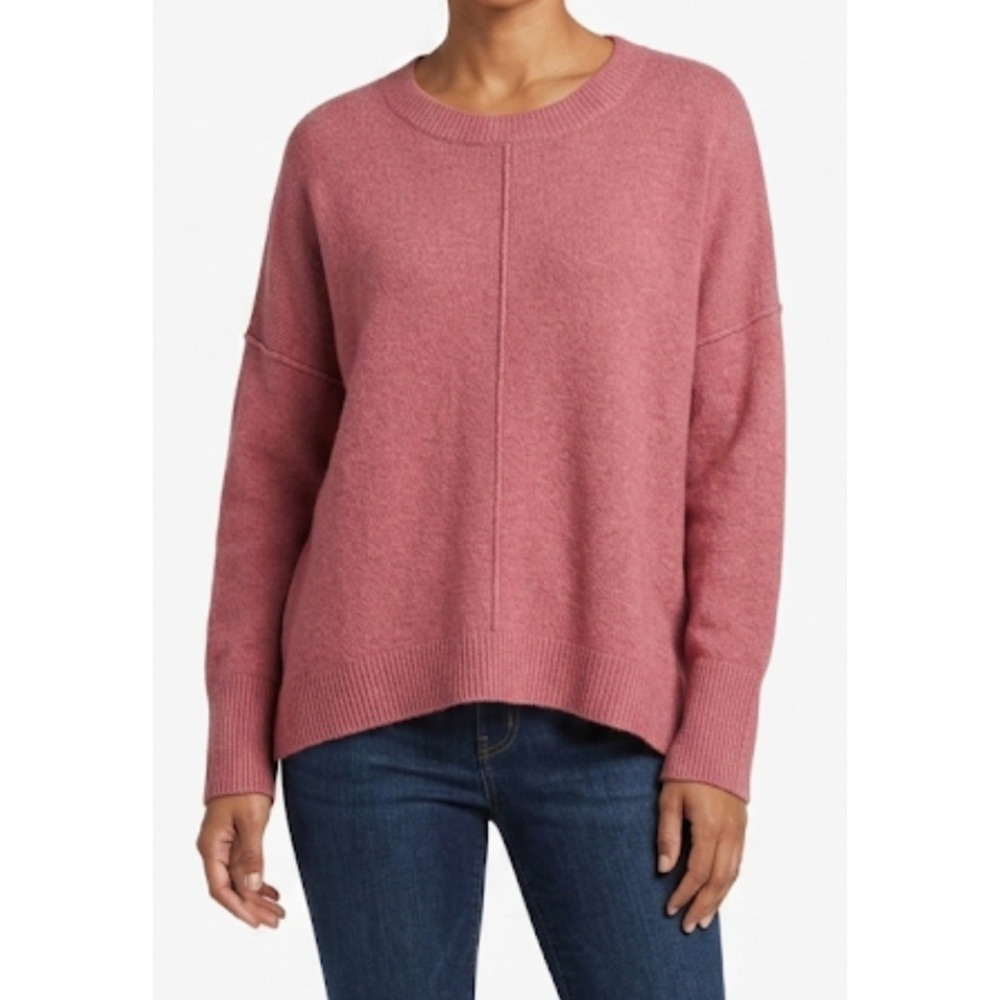Vince camuto womens sweater Crewneck Long-Sleeve Size XL Color Rose NWT